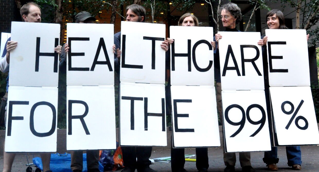 Fibonacci Blue / Flickr „March to Close the Gaps“ (CC BY 2.0) Demonstration für Gesundheitsrechte