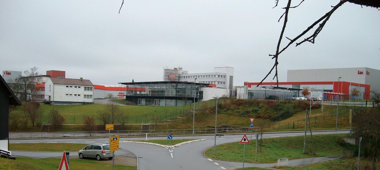 Aspiriniks / Wikimedia Commons „Heckler & Koch, Oberndorf-Lindenhof“ (CC BY-SA 3.0) Einer der weltweit fünf größten Hersteller von Kleinwaffen: Heckler & Koch in Oberndorf am Neckar.